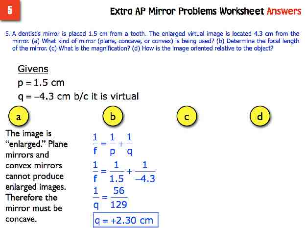 AP Extra Mirror Probs Answers.008-003